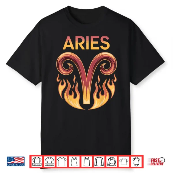 Aries Astrological Zodiac Constellation Ram Symbol Shirt