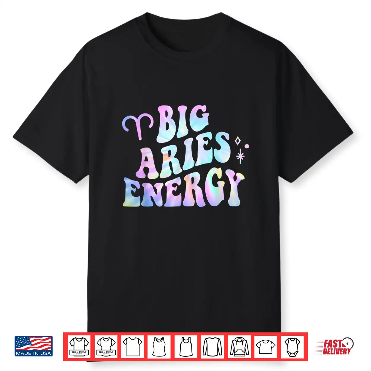 Aries Big Energy Retro Smile Flower Zodiac Birthday Shirt Aries Big Energy Retro Smile Flower Zodiac Birthday Shirt