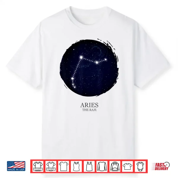 Aries Constellation Of The Zodiac The Ram Star Astrology Shirt
