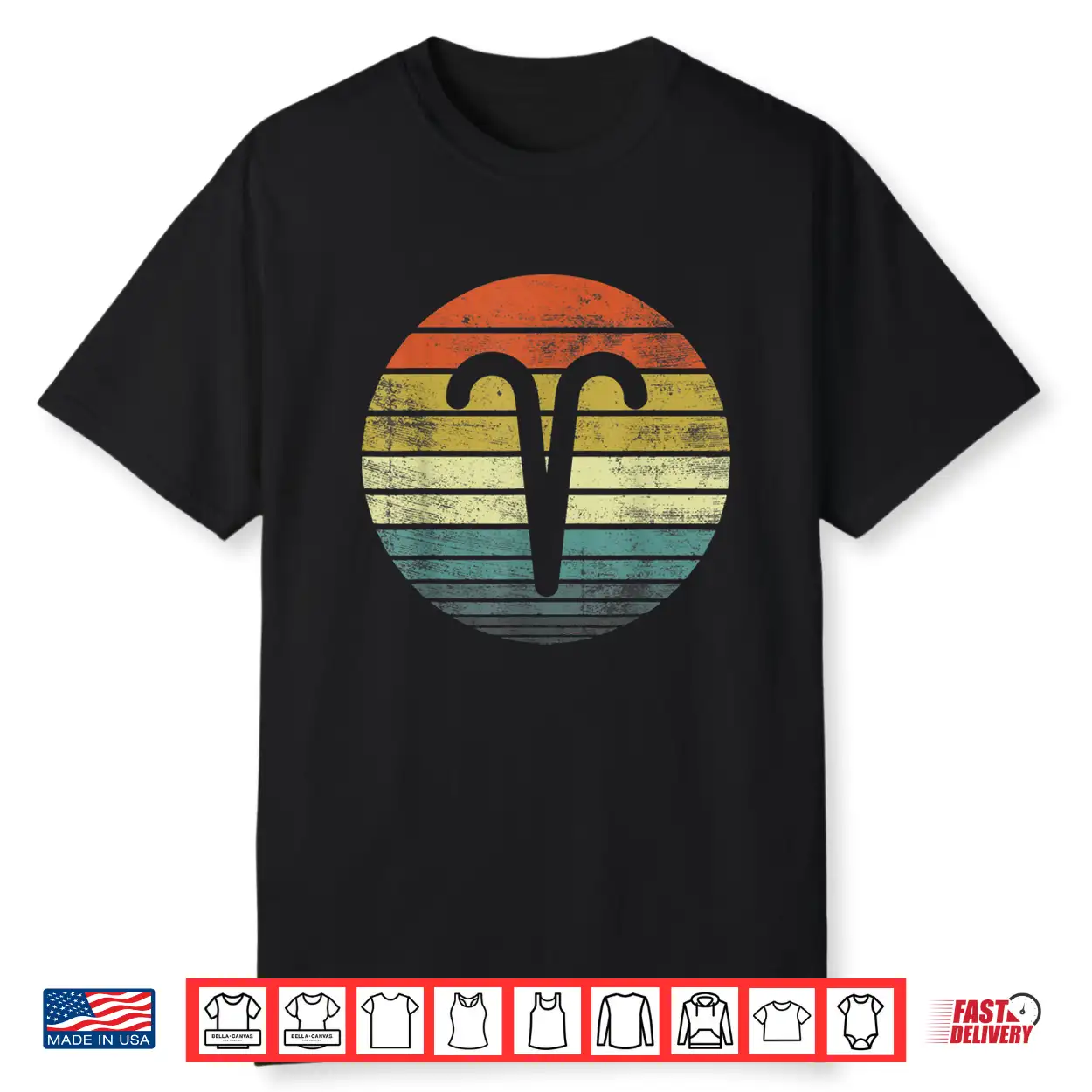 Aries Gifts Funny Retro Sunset Zodiac Sign Birthday Shirt Aries Gifts Funny Retro Sunset Zodiac Sign Birthday Shirt