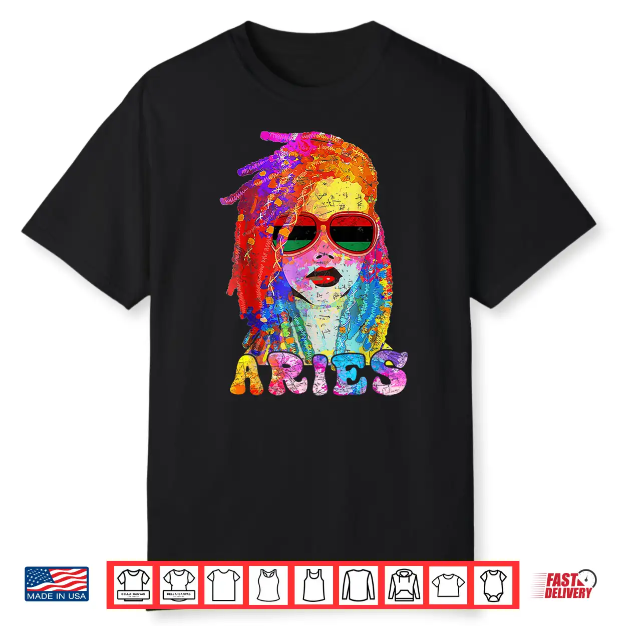 Aries Girl Loc’D Hair Art Zodiac Birthday Black Woman Shirt Aries Girl Loc’D Hair Art Zodiac Birthday Black Woman Shirt