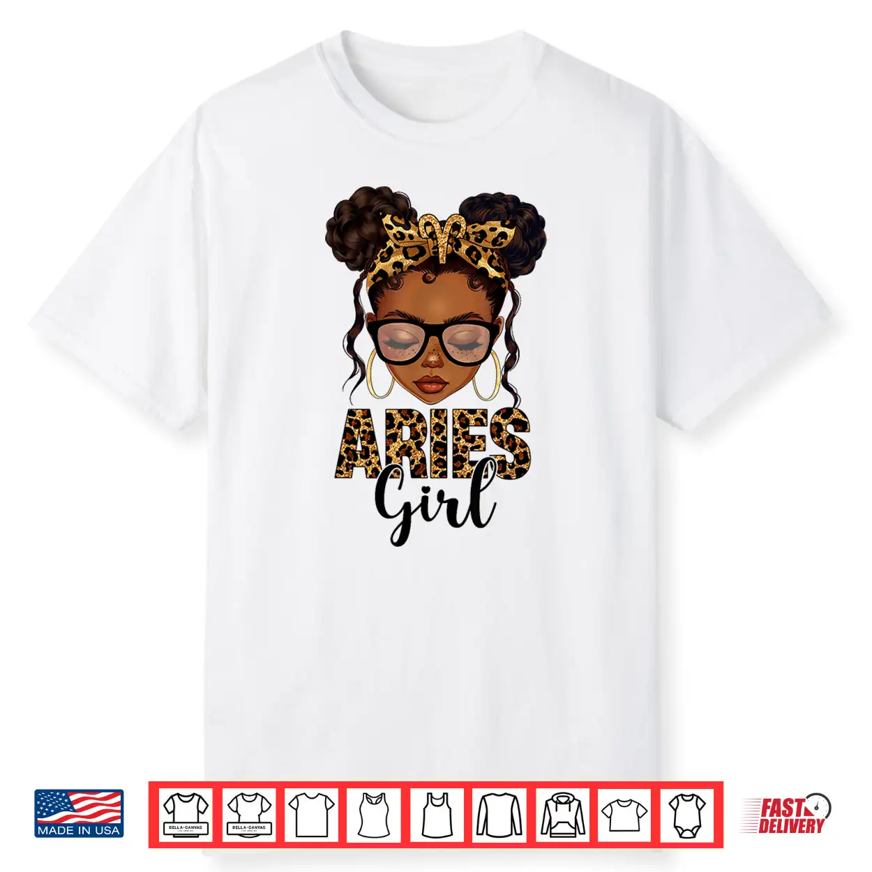 Aries Girl Messy Bun Zodiac Sign Birthday Black Girl Shirt Aries Girl Messy Bun Zodiac Sign Birthday Black Girl Shirt