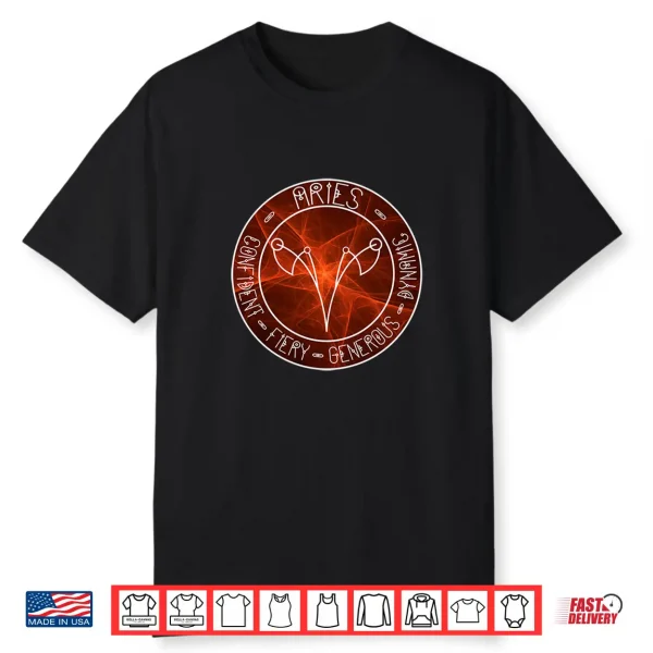 Aries Hoodie With Zodiac Astrology Symbol Shirt