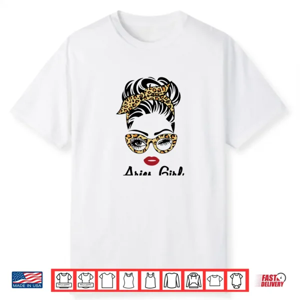 Aries Horoscope Gifts Women Girls Zodiac Sign Astrology Shirt