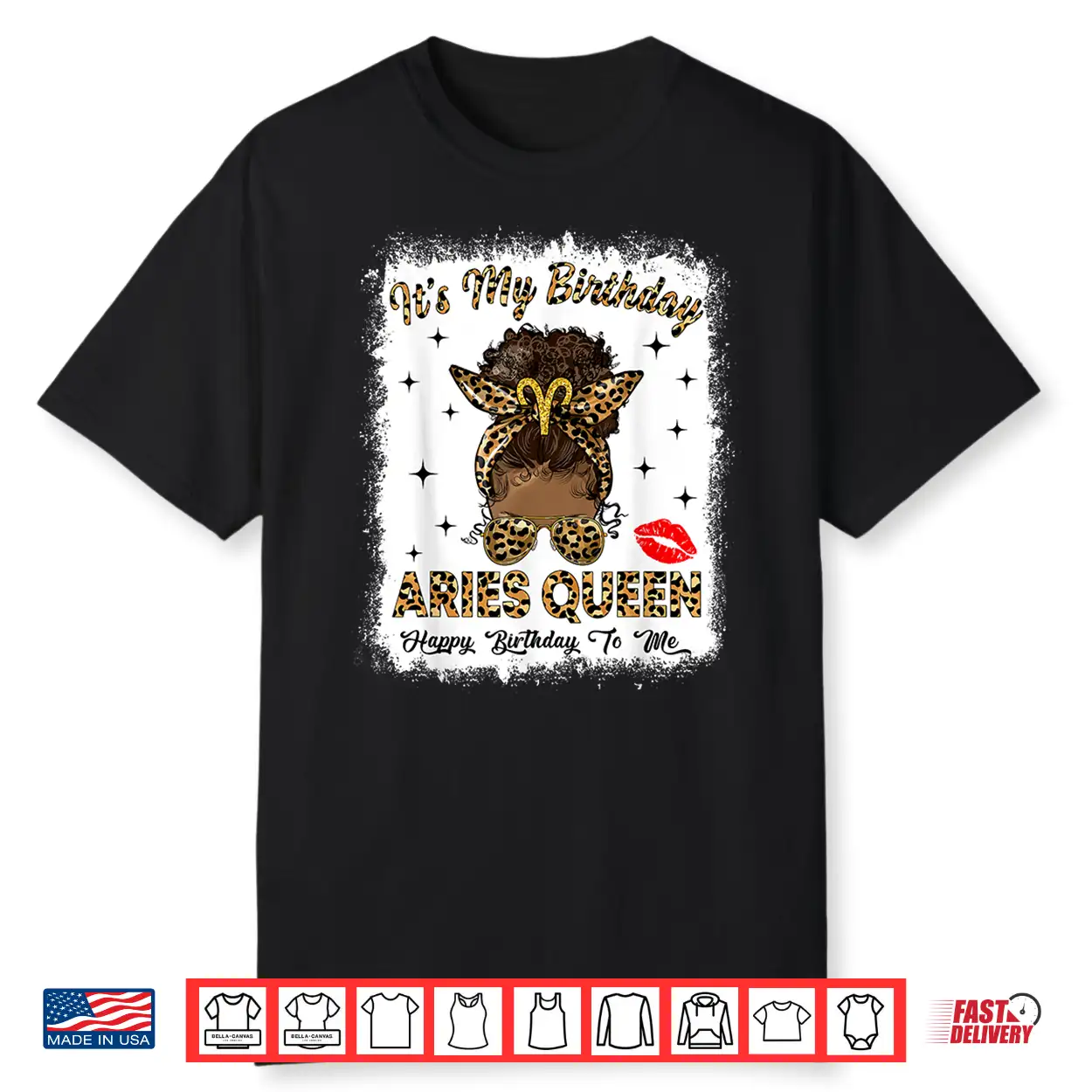 Aries Queen Afro Messy Bun It’S My Birthday Black Woman Shirt Aries Queen Afro Messy Bun It’S My Birthday Black Woman Shirt