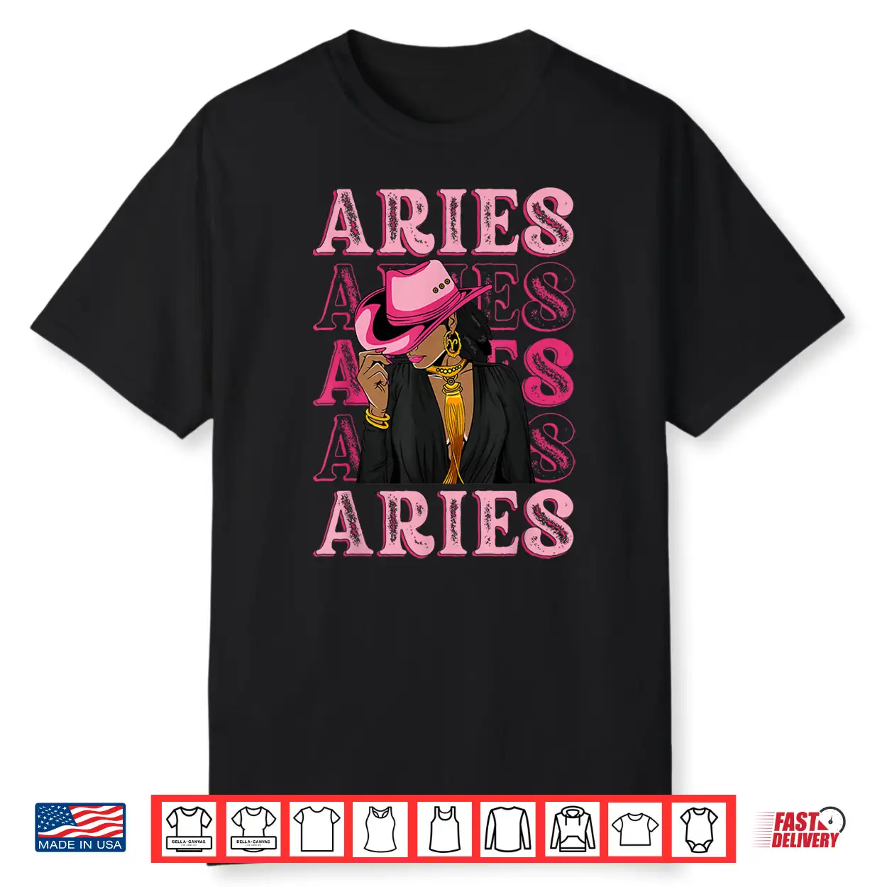 Aries Western Black Cowgirl African American Zodiac Shirt Aries Western Black Cowgirl African American Zodiac Shirt