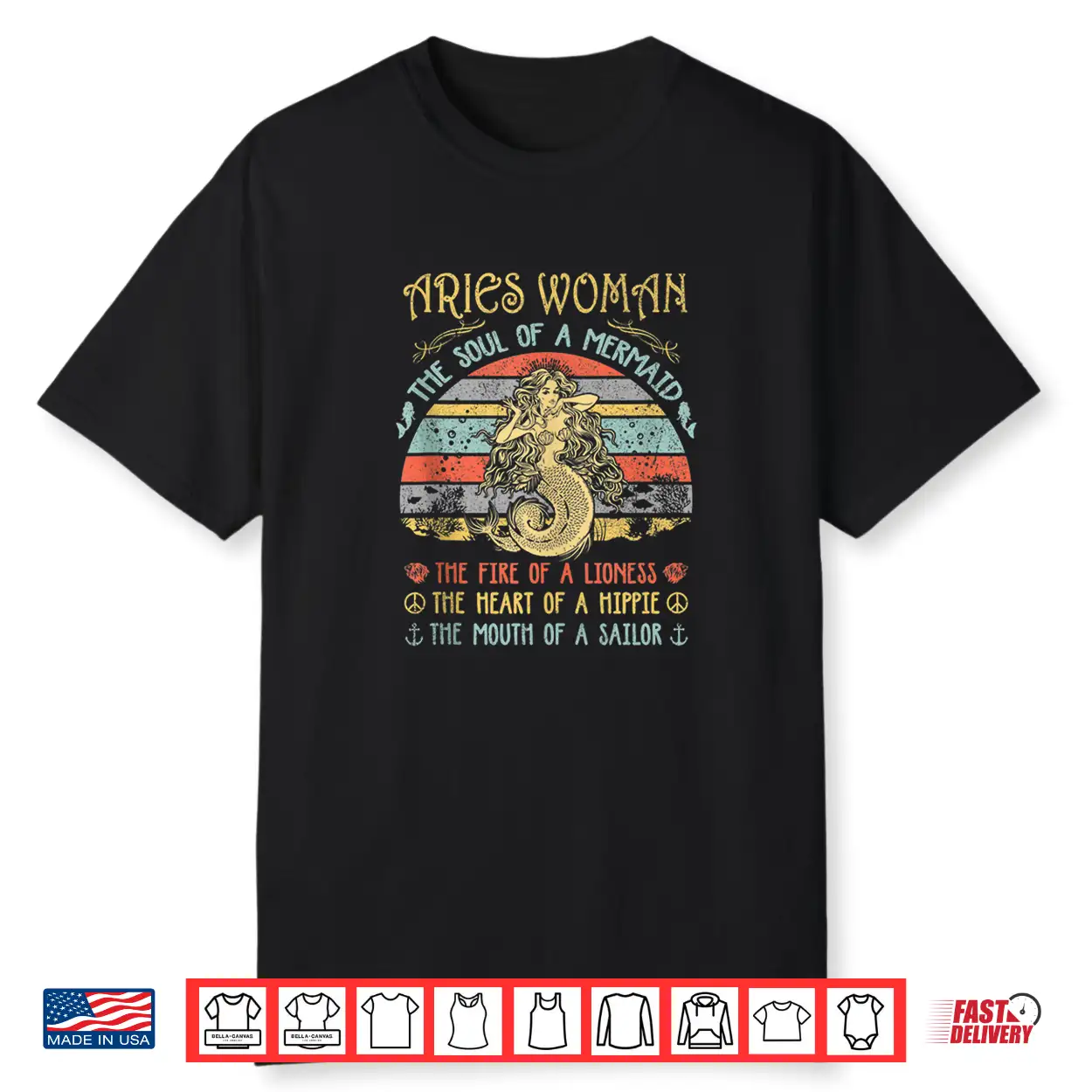 Aries Woman The Soul Of A Mermaid Vintage Birthday Shirt Aries Woman The Soul Of A Mermaid Vintage Birthday Shirt
