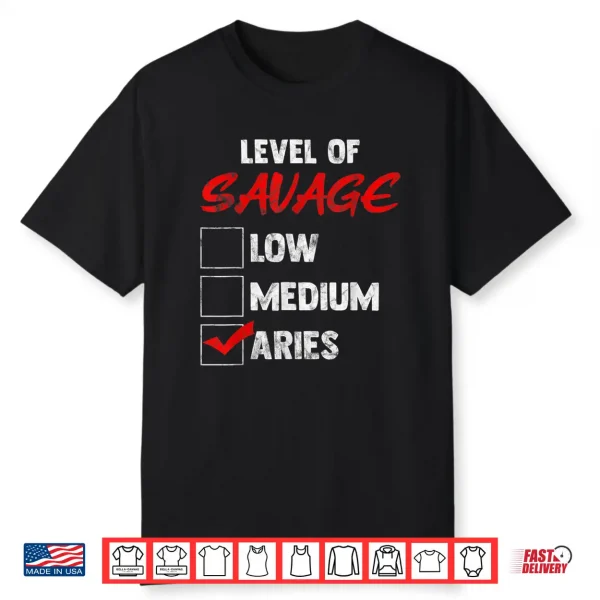 Aries Zodiac Birthday Gift Bday Celebrants Shirt
