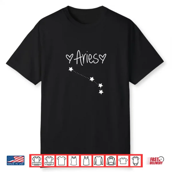 Aries Zodiac Sign Horoscope Astrology March April Birthday Shirt