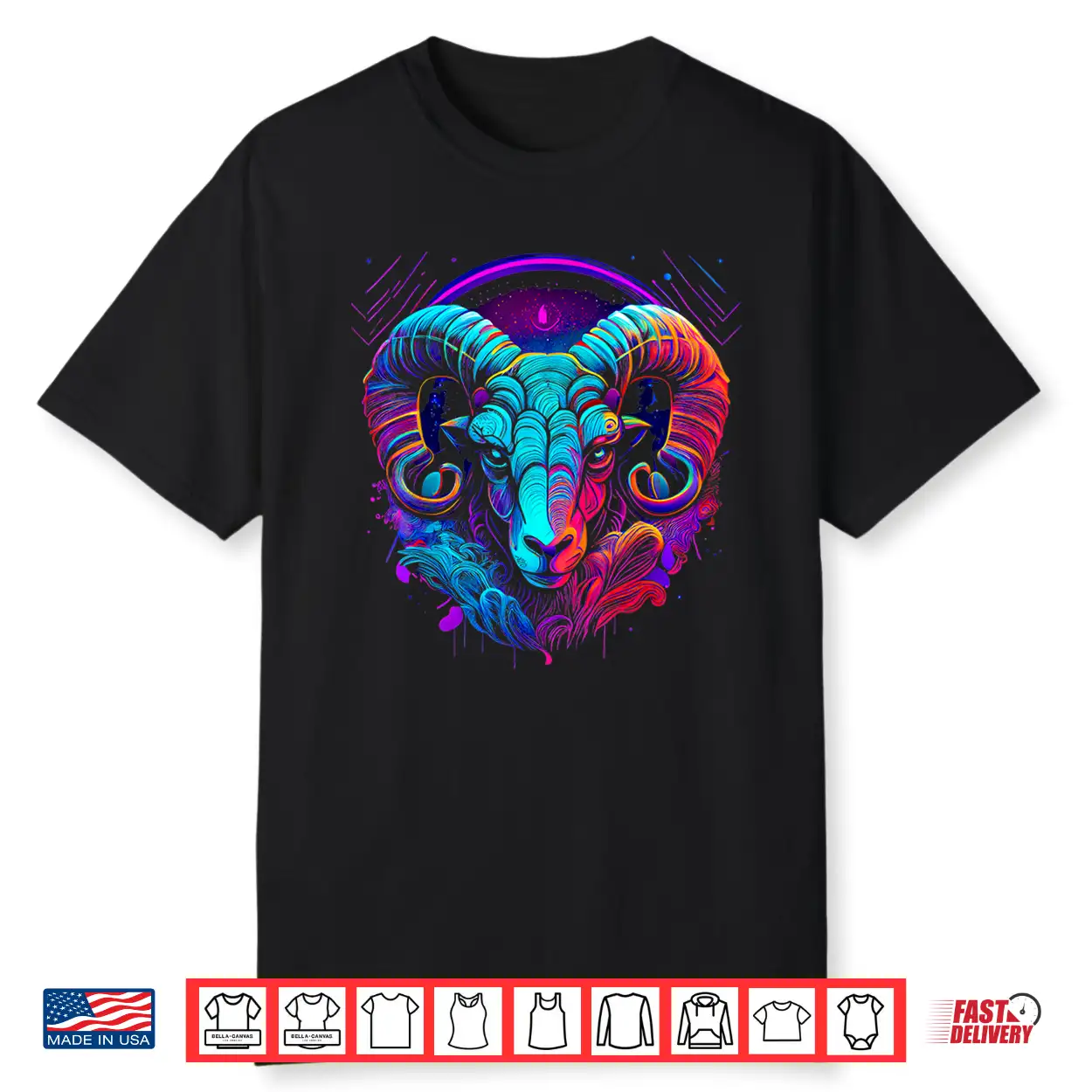 Aries Zodiac Sign Ram Graphic Astrology Cool Horoscope Art Shirt Aries Zodiac Sign Ram Graphic Astrology Cool Horoscope Art Shirt
