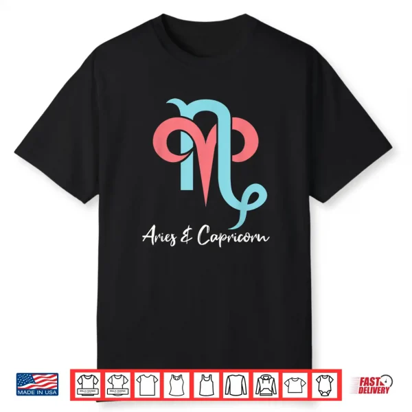 Aries And Capricorn Couple Zodiac Relationship Horoscope Shirt