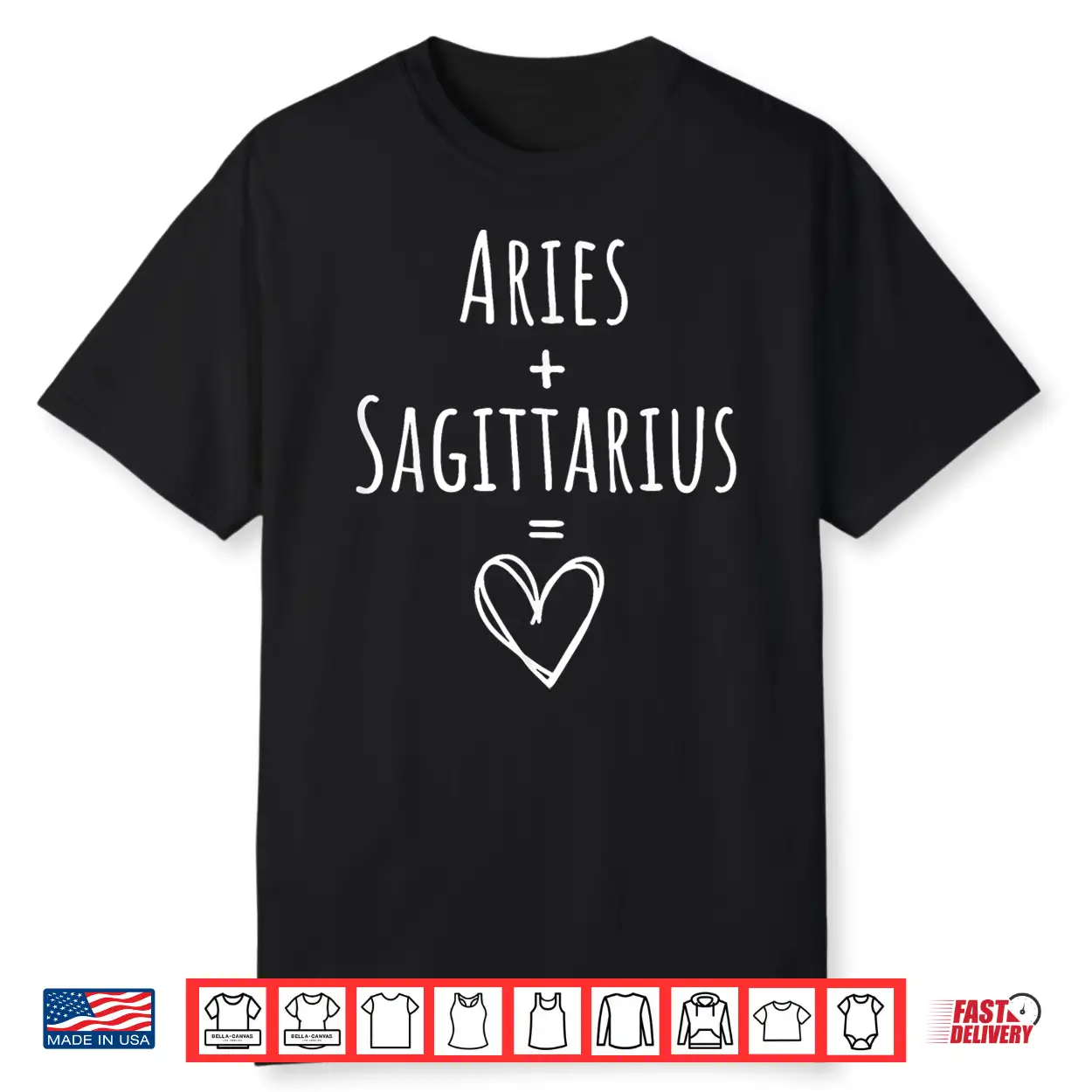 Aries And Sagittarius Couple Matching Zodiac Sign Shirt Aries And Sagittarius Couple Matching Zodiac Sign Shirt