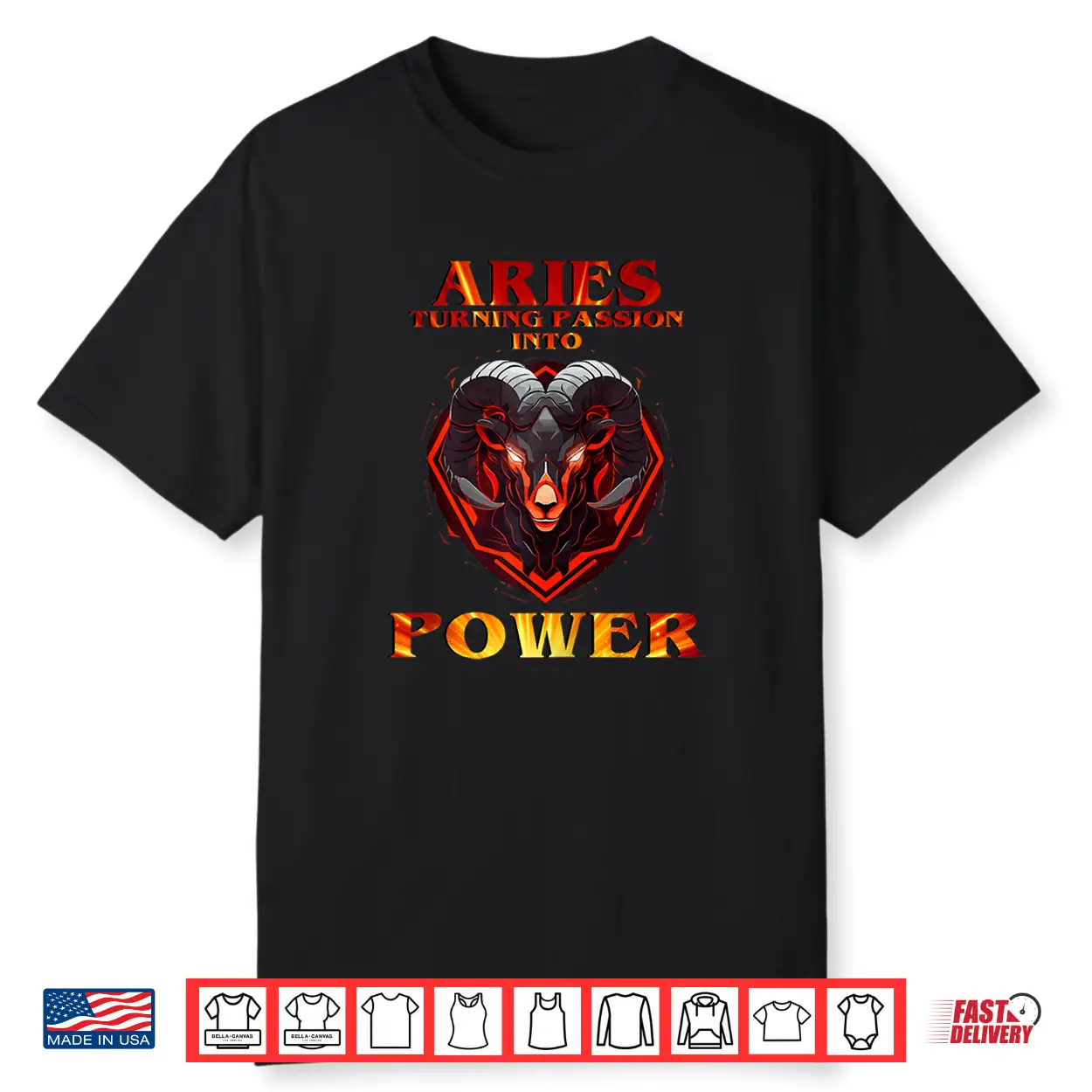Aries Turning Passion Into Power Shirt Aries Turning Passion Into Power Shirt