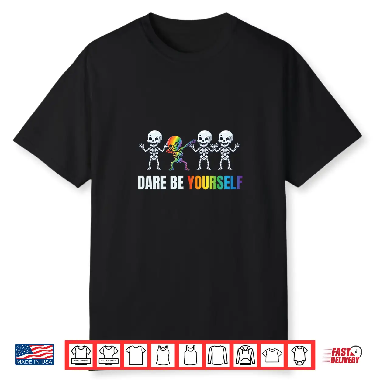 Be Yourself Pride Rainbow Queer Skeleton Gay Csd Lgb Shirt Be Yourself Pride Rainbow Queer Skeleton Gay Csd Lgb Shirt