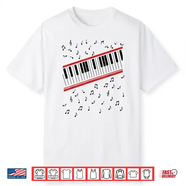 Beat It Key Piano Graphic Music Retro Shirt