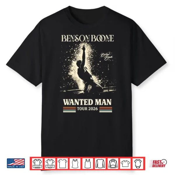Benson Boone Wanted Man Tour 2026 Shirt