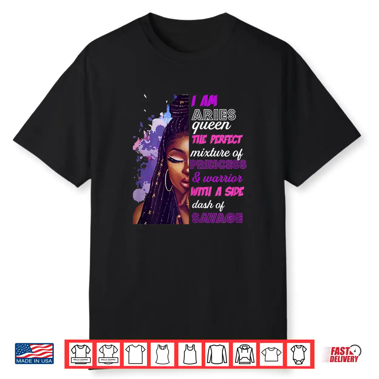Black Woman Princess And Warrior Aries Girl Black Woman Shirt Black Woman Princess And Warrior Aries Girl Black Woman Shirt
