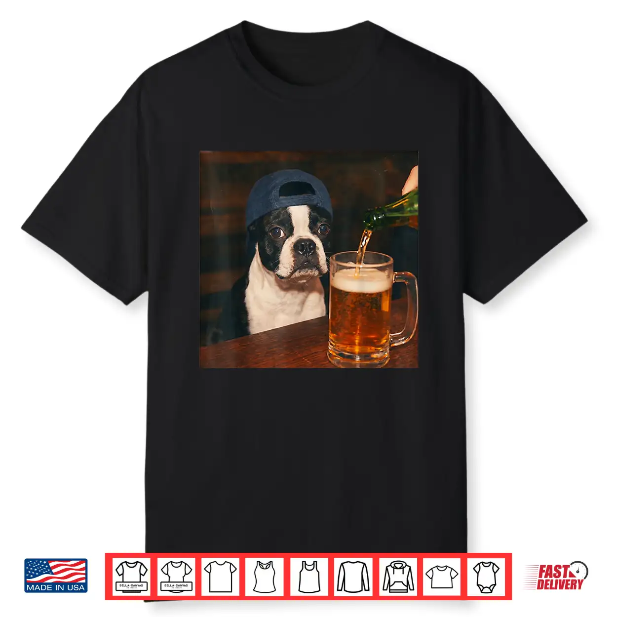 Boston Terrier Drinking Beer Shirt Funny Fathers Day Dog Mem Shirt Boston Terrier Drinking Beer Shirt Funny Fathers Day Dog Mem Shirt