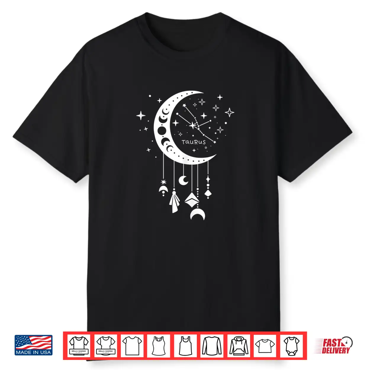 Celestial Moon Taurus Girl Horoscope Star Sign Zodiac Shirt Celestial Moon Taurus Girl Horoscope Star Sign Zodiac Shirt