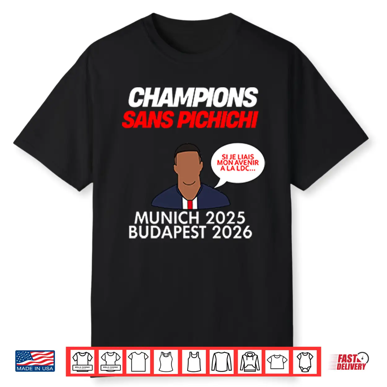Champions Sans Pichichi Munich 2025 Budapest 2026 Shirt Champions Sans Pichichi Munich 2025 Budapest 2026 Shirt
