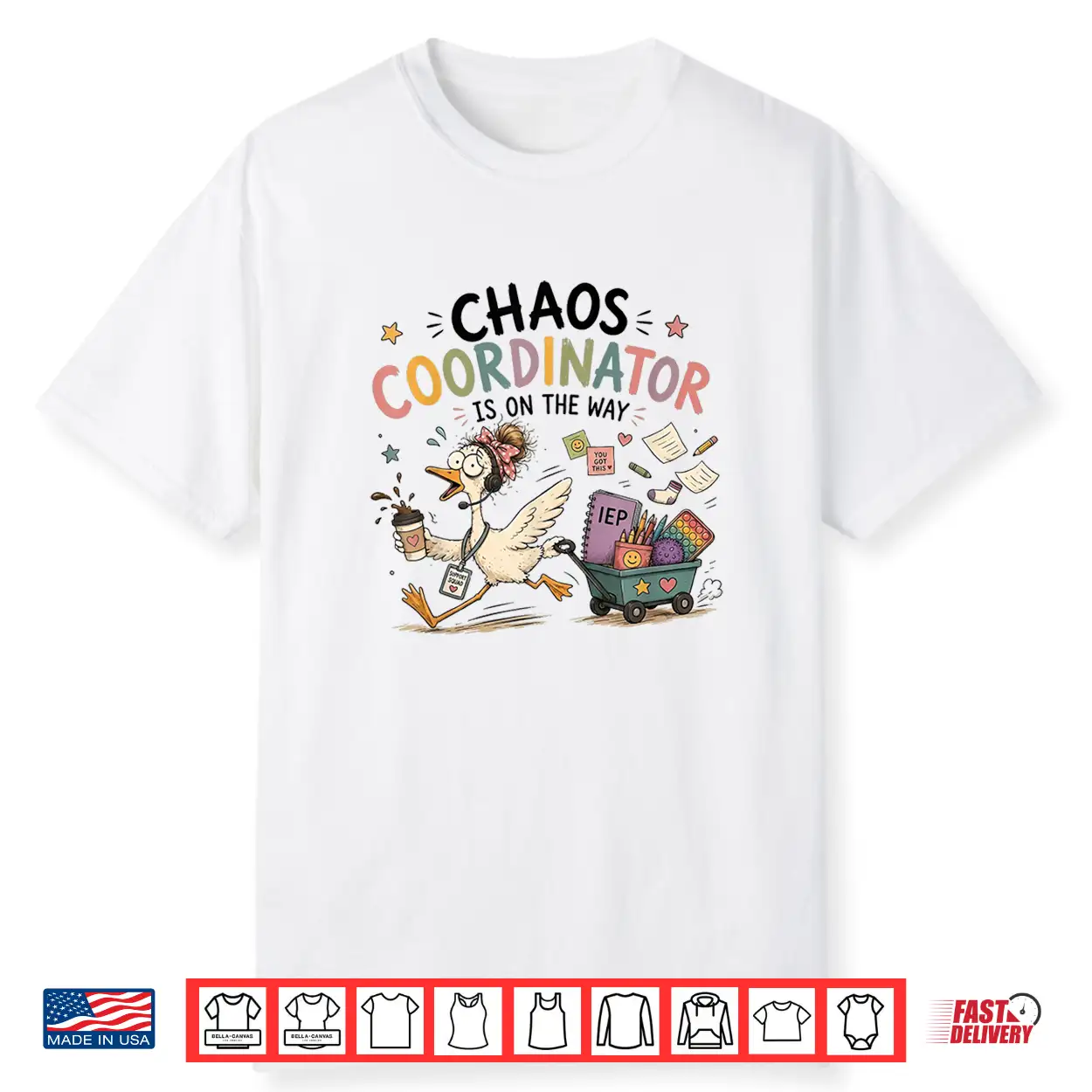 Chaos Coordinator Is On The Way Sped Teacher Goose Shirt Chaos Coordinator Is On The Way Sped Teacher Goose Shirt