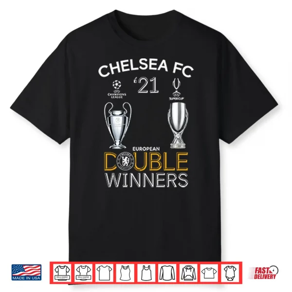 Chelsea 2021 Double Winners Champions League Super Cup Shirt