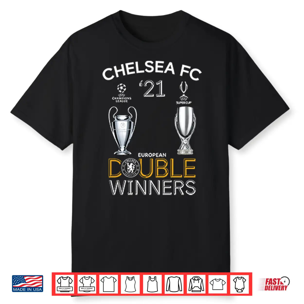 Chelsea 2021 Double Winners Champions League Super Cup Shirt Chelsea 2021 Double Winners Champions League Super Cup Shirt