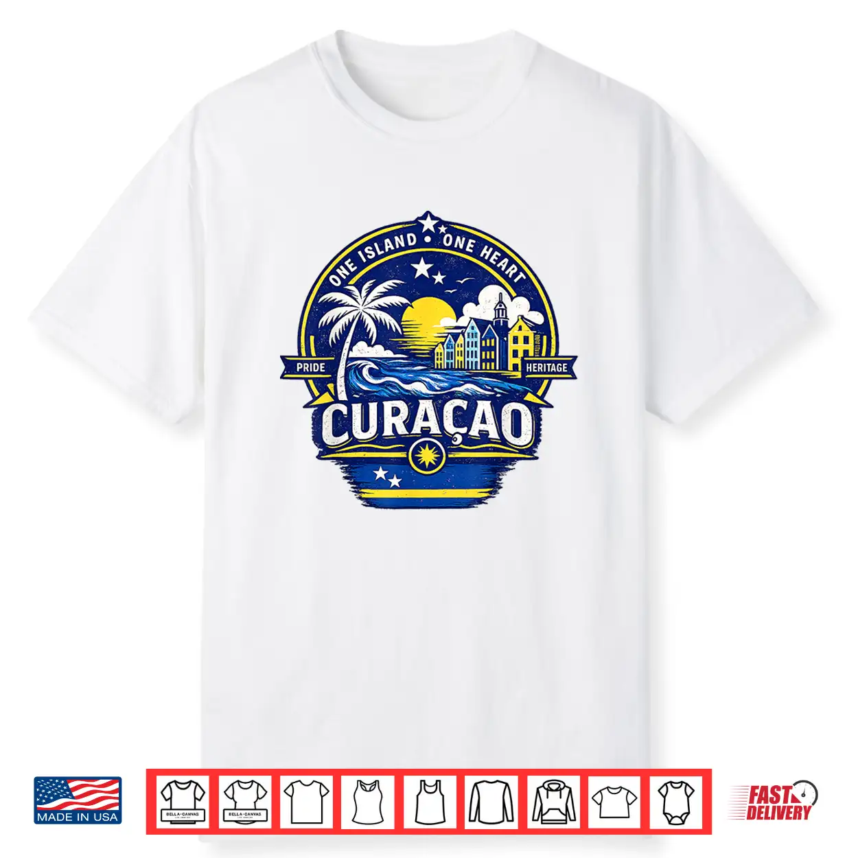 Curacao Island Pride Heritage Souvenir Caribbean Flag Shirt Curacao Island Pride Heritage Souvenir Caribbean Flag Shirt