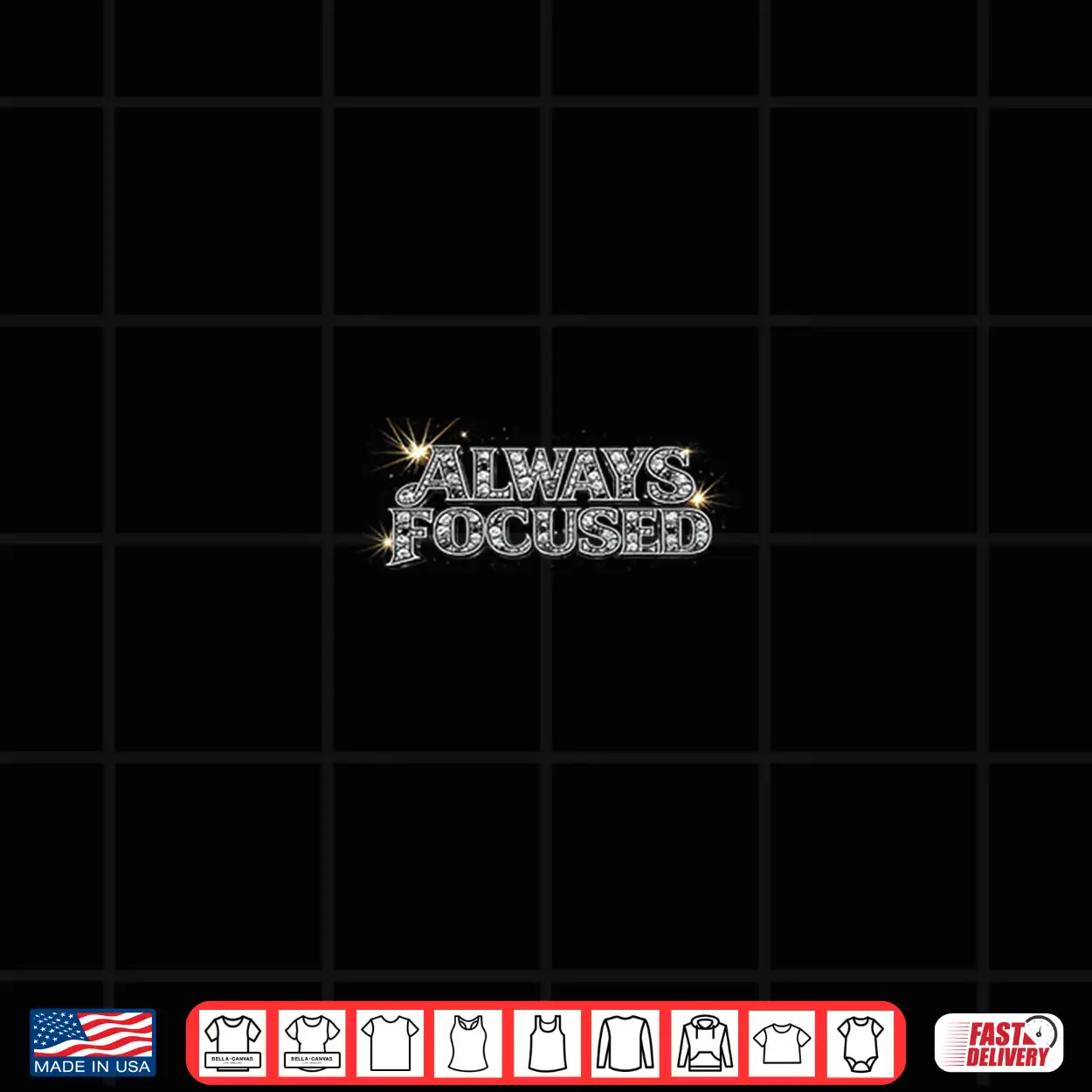 Always Focused Typography Design Premium Tri Blend Shirt Always Focused Typography Design Premium Tri Blend Shirt