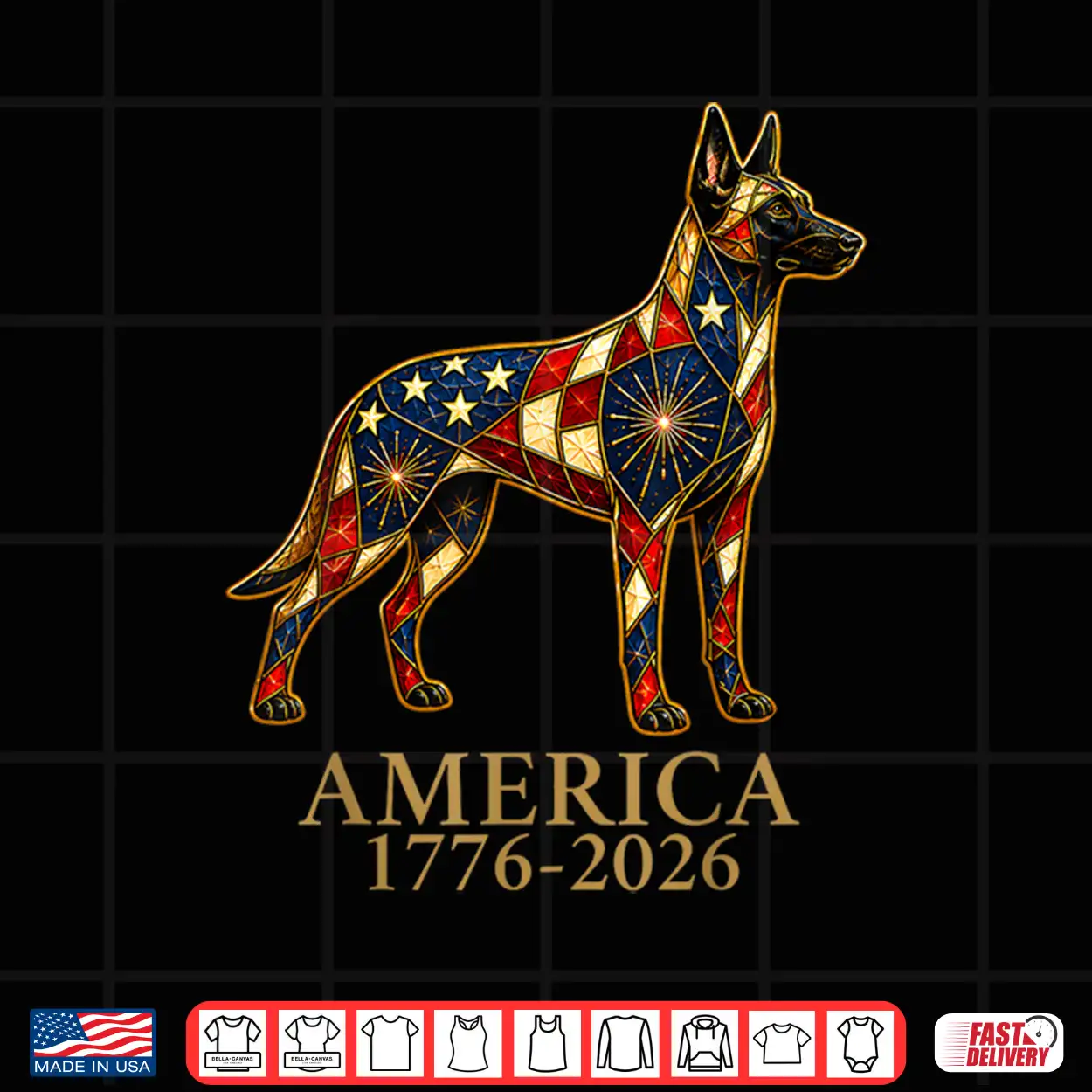 America 1776 2026 Belgian Malinois Patriotic Us Flag Usa Shirt America 1776 2026 Belgian Malinois Patriotic Us Flag Usa Shirt