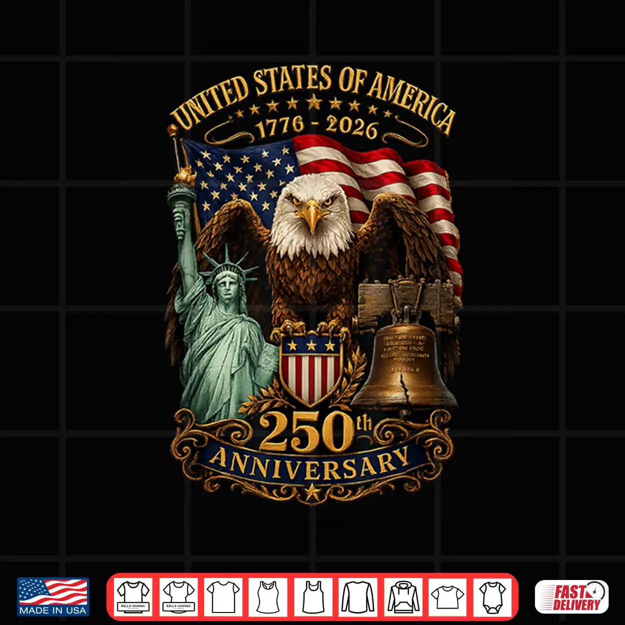 America 250Th Anniversary 1776 2026 Patriotic 4Th Of July Shirt America 250Th Anniversary 1776 2026 Patriotic 4Th Of July Shirt