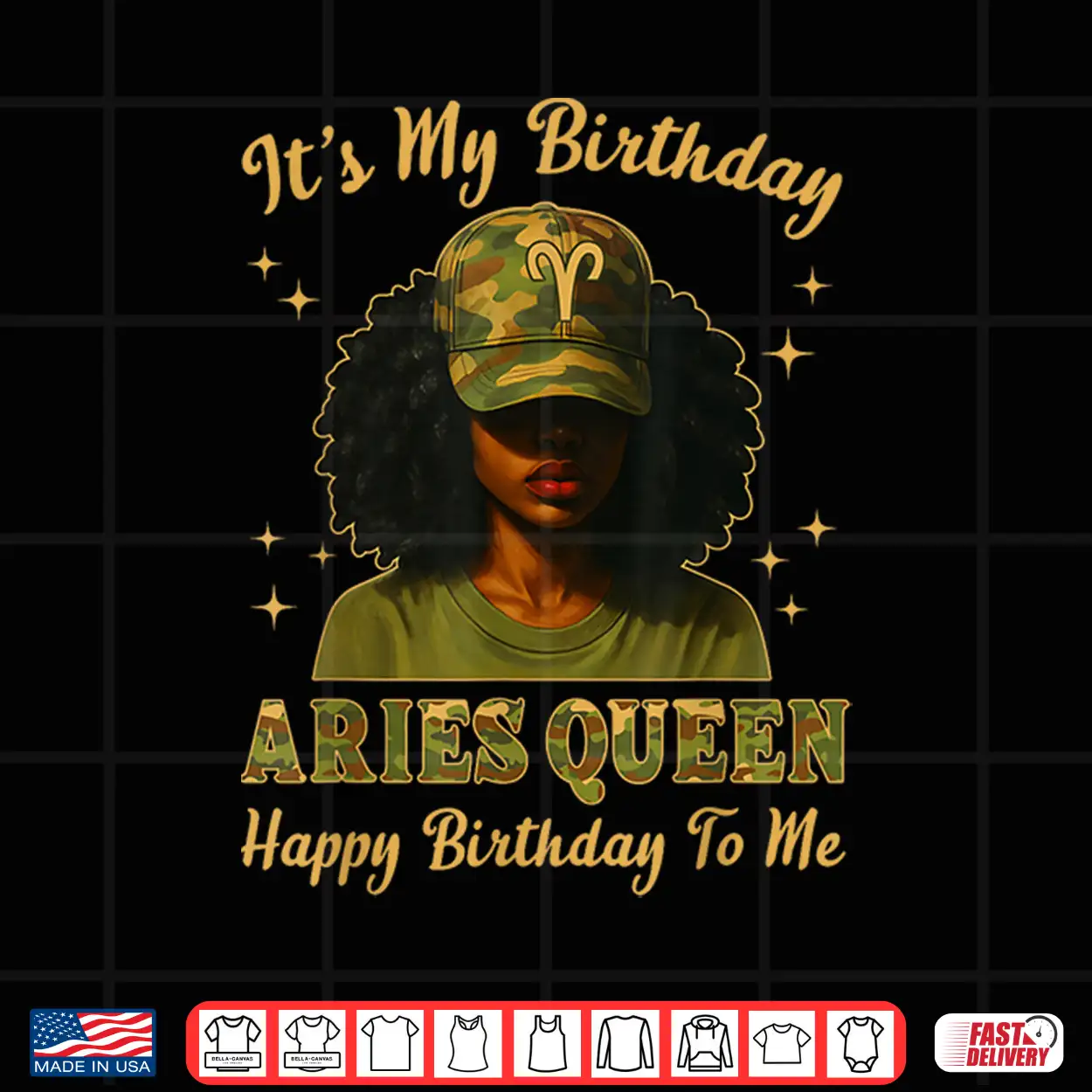 Aries Afro Women Camo Cap Black Queen Zodiac Birthday Shirt Aries Afro Women Camo Cap Black Queen Zodiac Birthday Shirt