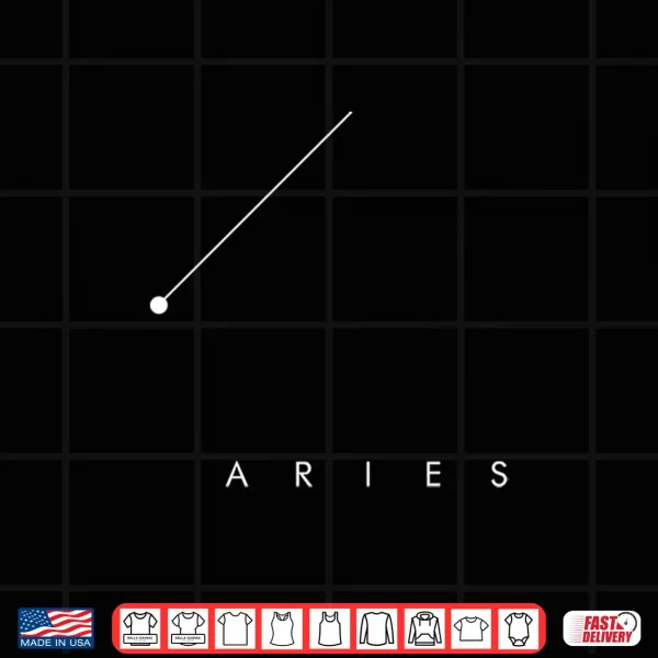 Design Aries Constellation Shirt Astronomy Astrology Tee