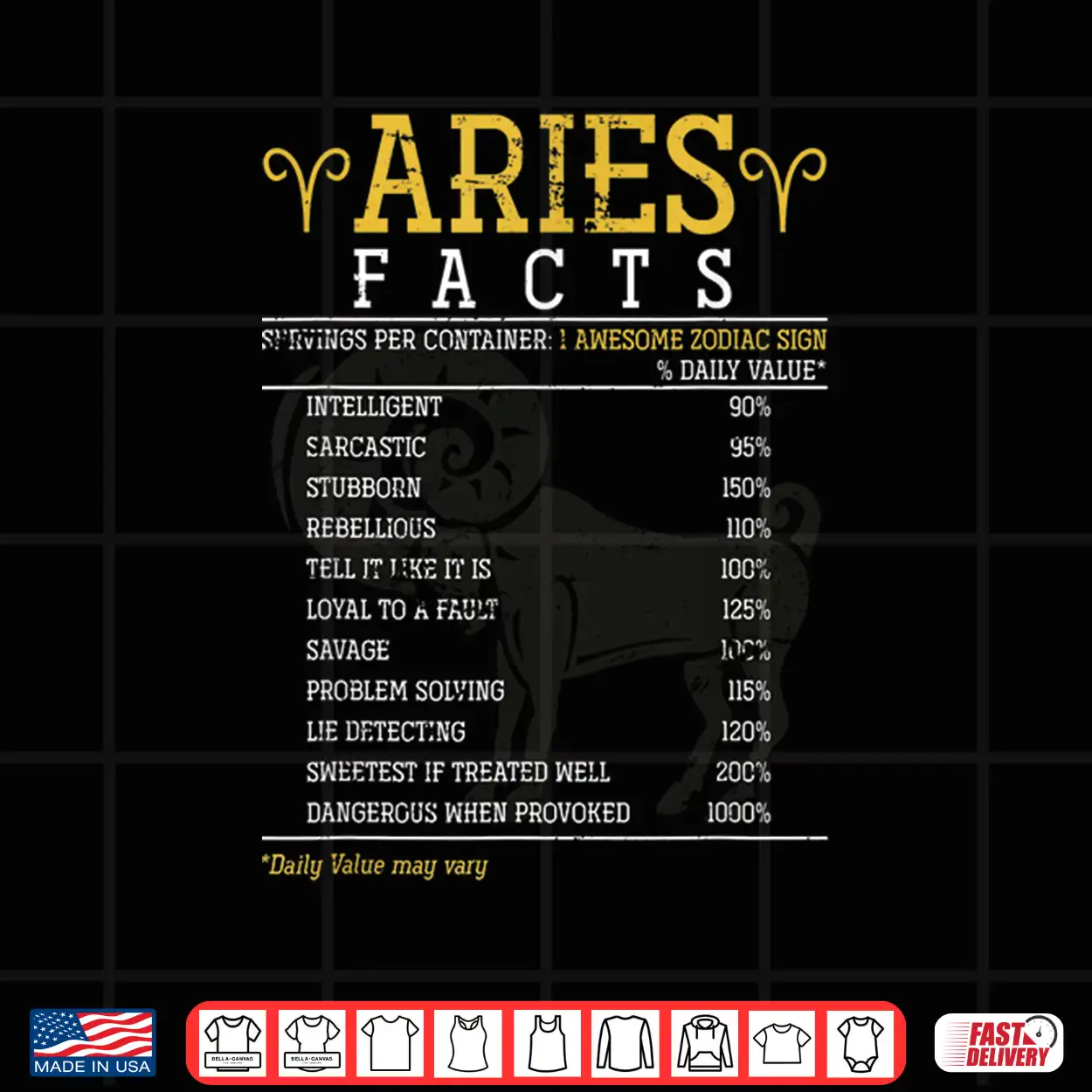 Aries Facts Zodiac Sign Shirt Aries Facts Zodiac Sign Shirt