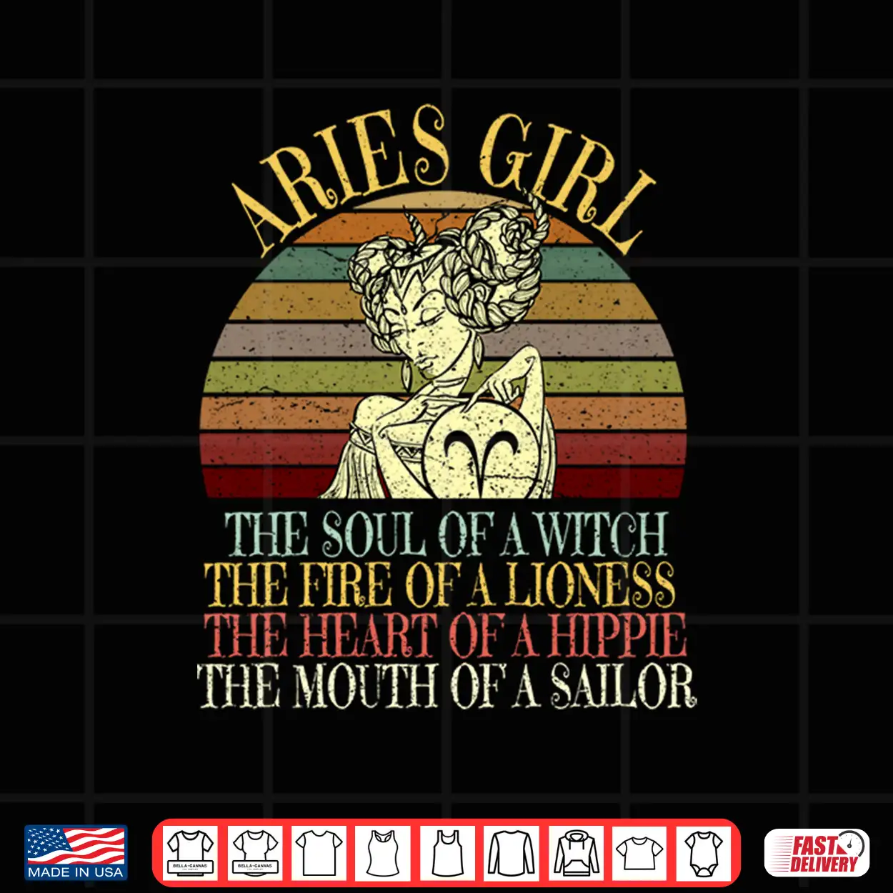 Aries Girl Zodiac Sign March April Birthday Women Her Shirt Aries Girl Zodiac Sign March April Birthday Women Her Shirt