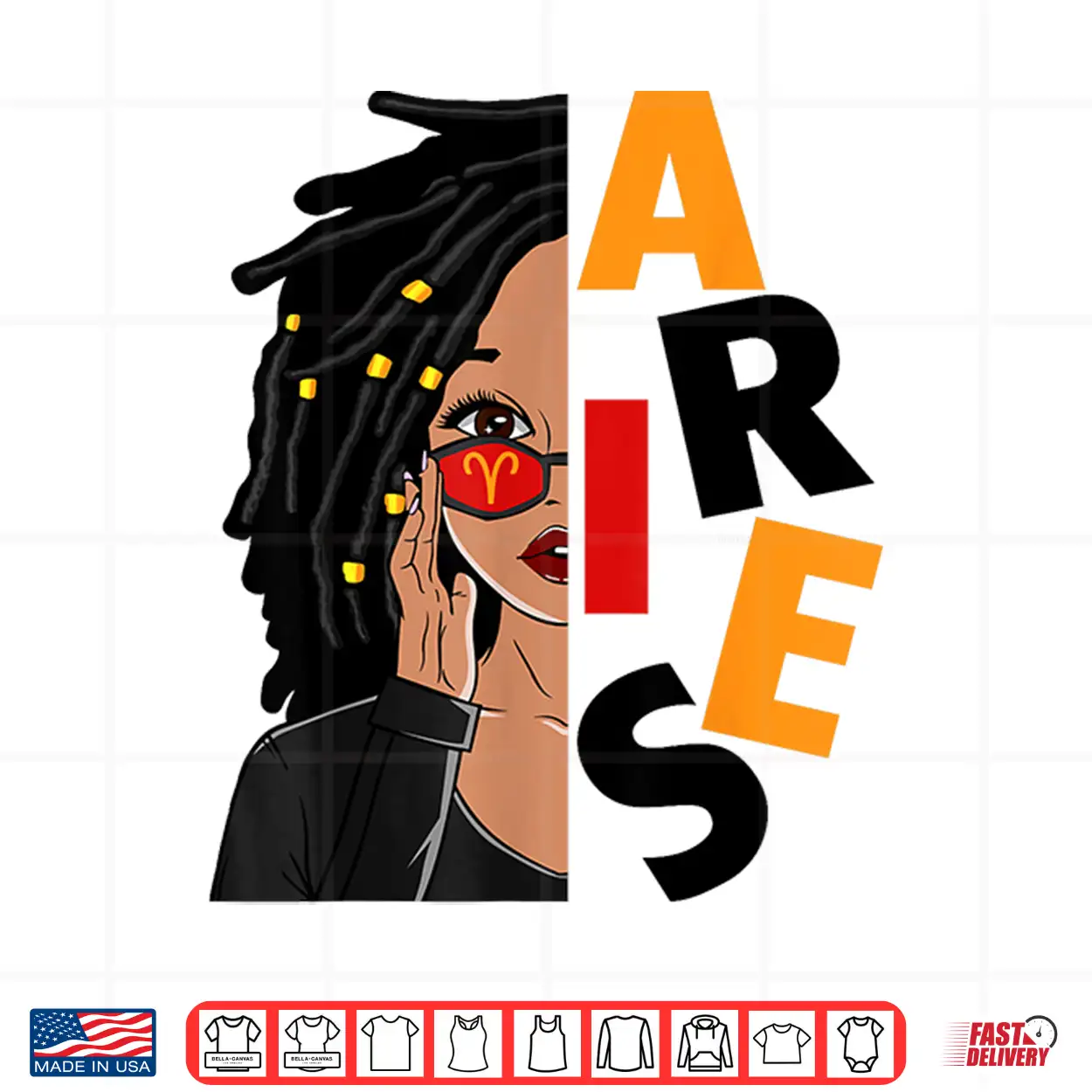 Aries Girls African American Loc’D Women Zodiac Sign Shirt Aries Girls African American Loc’D Women Zodiac Sign Shirt