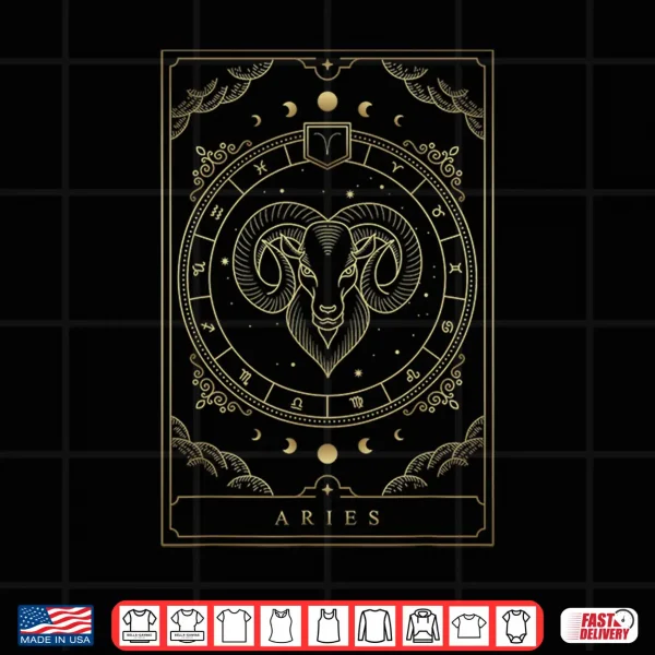 Design Aries Horoscope And Zodiac Constellation Symbol Shirt