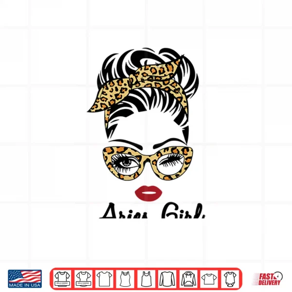 Design Aries Horoscope Gifts Women Girls Zodiac Sign Astrology Shirt