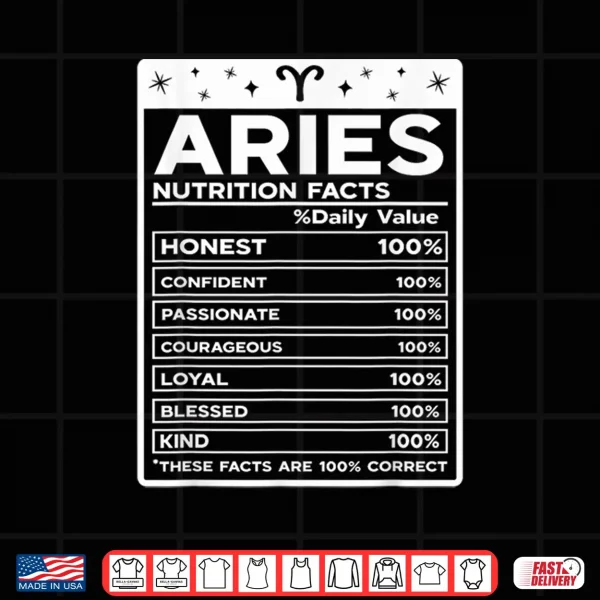 Aries Nutritional Style Zodiac Design Aries Shirt 4 Design Aries Nutritional Style Zodiac Design Aries Shirt