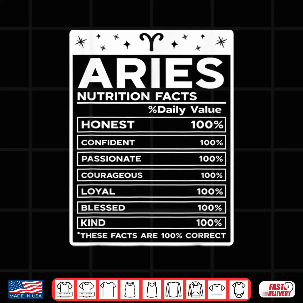 Aries Nutritional Style Zodiac Design Aries Shirt Aries Nutritional Style Zodiac Design Aries Shirt