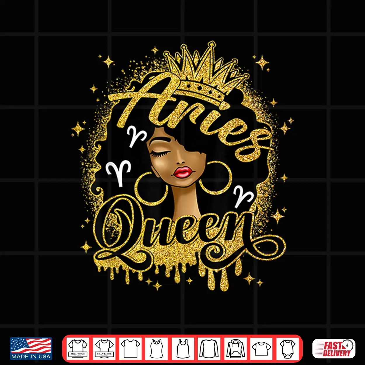 Aries Queen Curly Afro Women It’S My Birthday Zodiac Shirt Aries Queen Curly Afro Women It’S My Birthday Zodiac Shirt