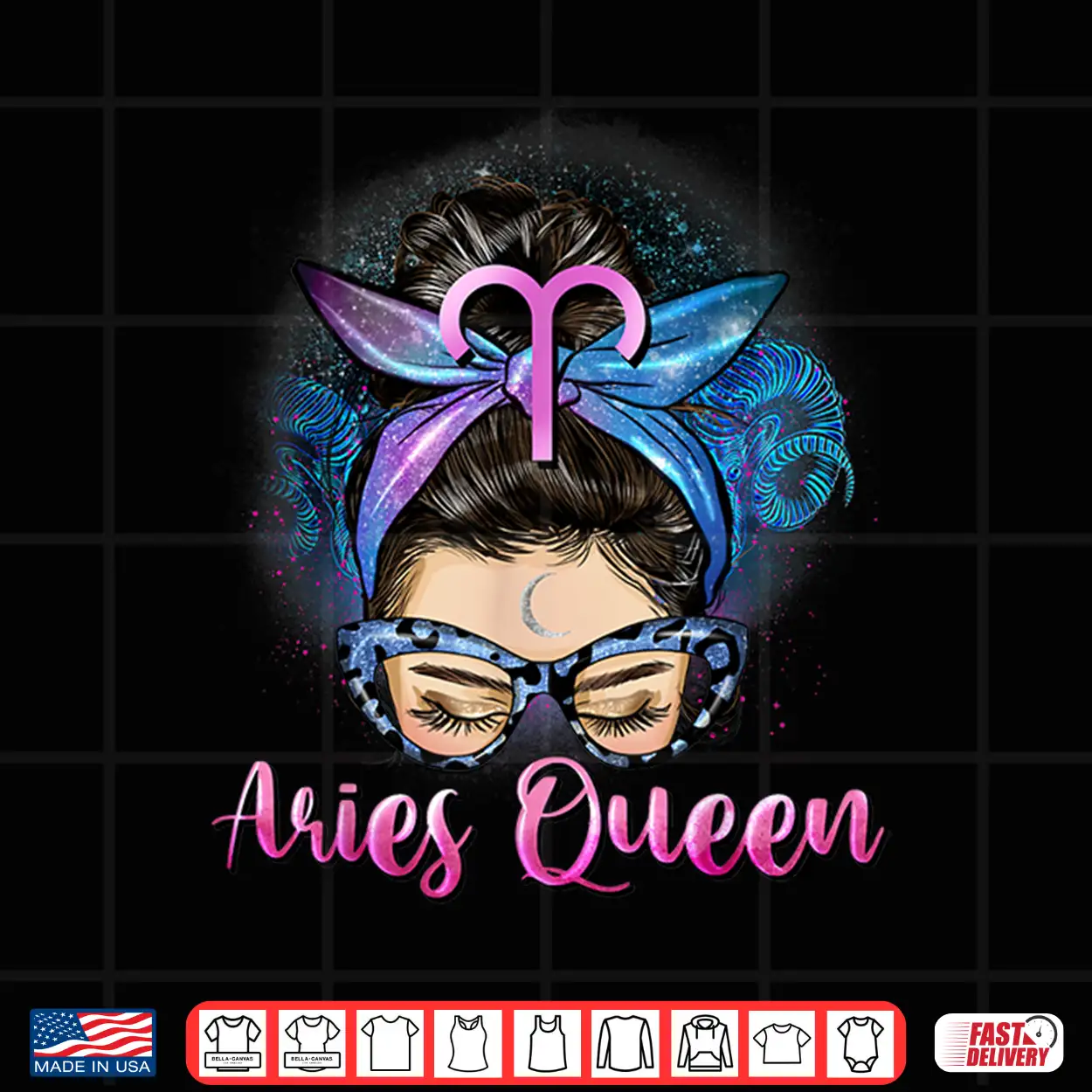 Aries Vibes Messy Bun March April Birthday Cute Aries Queen Shirt Aries Vibes Messy Bun March April Birthday Cute Aries Queen Shirt