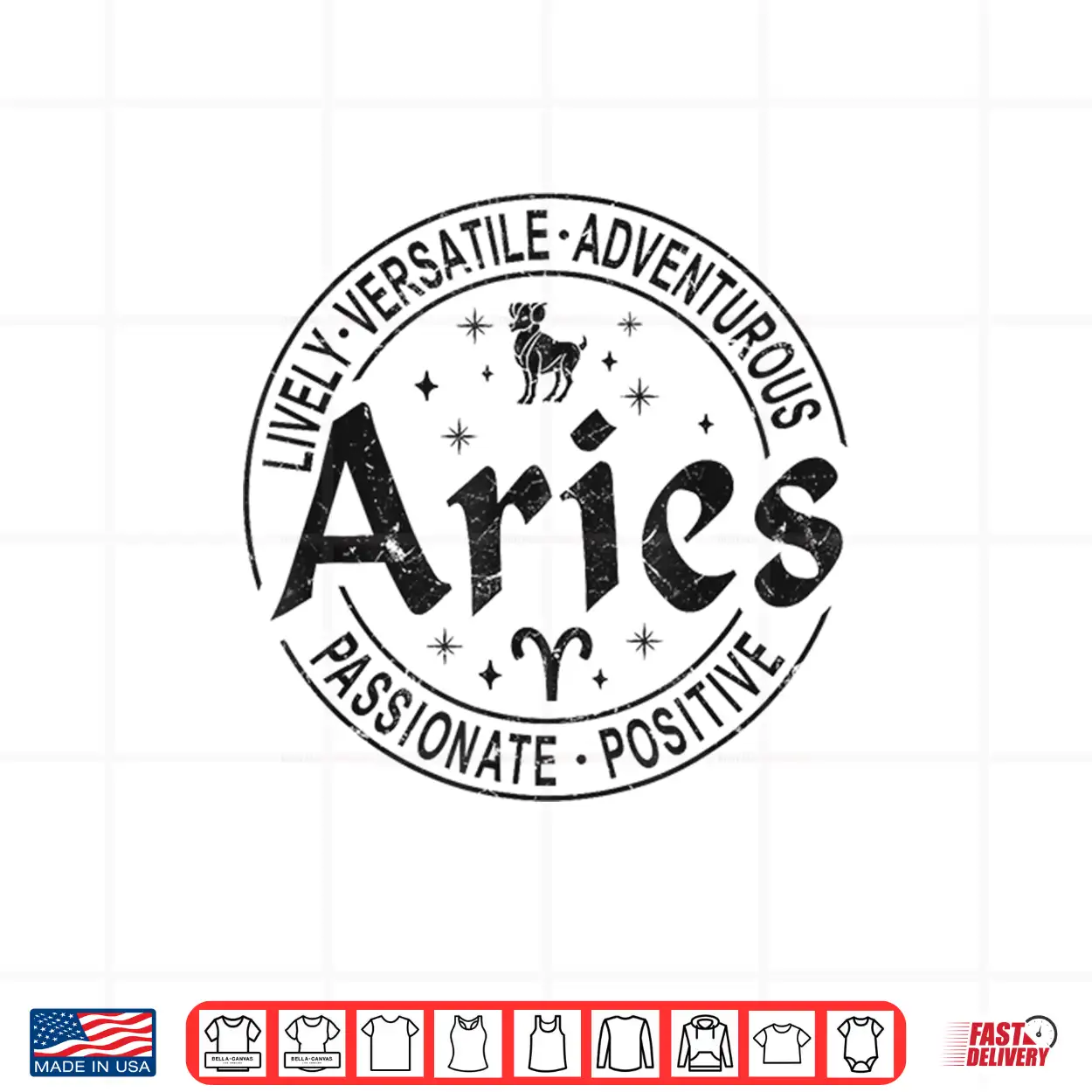 Aries Virtues Vintage Style Zodiac Design Aries Shirt Aries Virtues Vintage Style Zodiac Design Aries Shirt