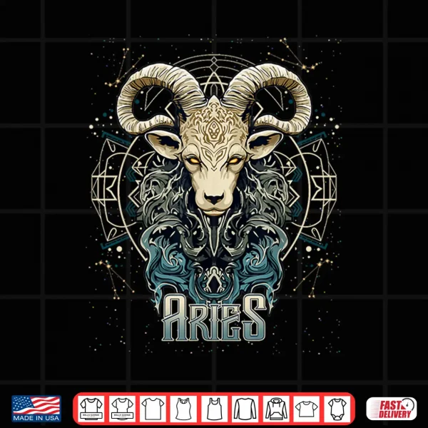 Design Aries Zodiac Astrological Sign Symbol March 21 to April 19 Shirt