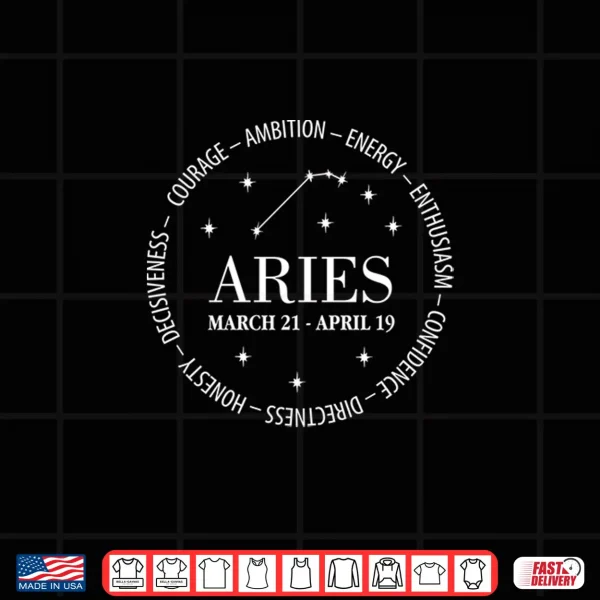Aries Zodiac Astrology Horoscope Shirt 4 Design Aries Zodiac Astrology Horoscope Shirt