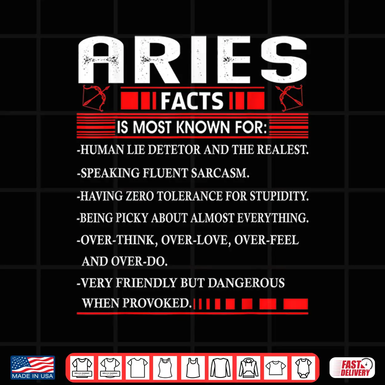 Aries Zodiac Birthday Aries Facts Gift Funny Shirt Aries Zodiac Birthday Aries Facts Gift Funny Shirt