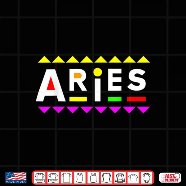 Aries Zodiac Shirt 90S Style Shirt 4 Design Aries Zodiac Shirt 90s Style