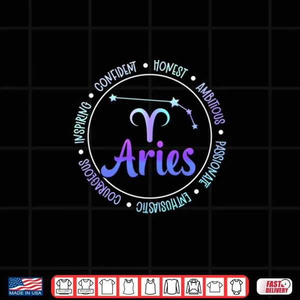 Aries Zodiac Sign Aries Horoscope Aries Birthday Shirt 4 Design Aries Zodiac Sign Aries Horoscope Aries Birthday Shirt