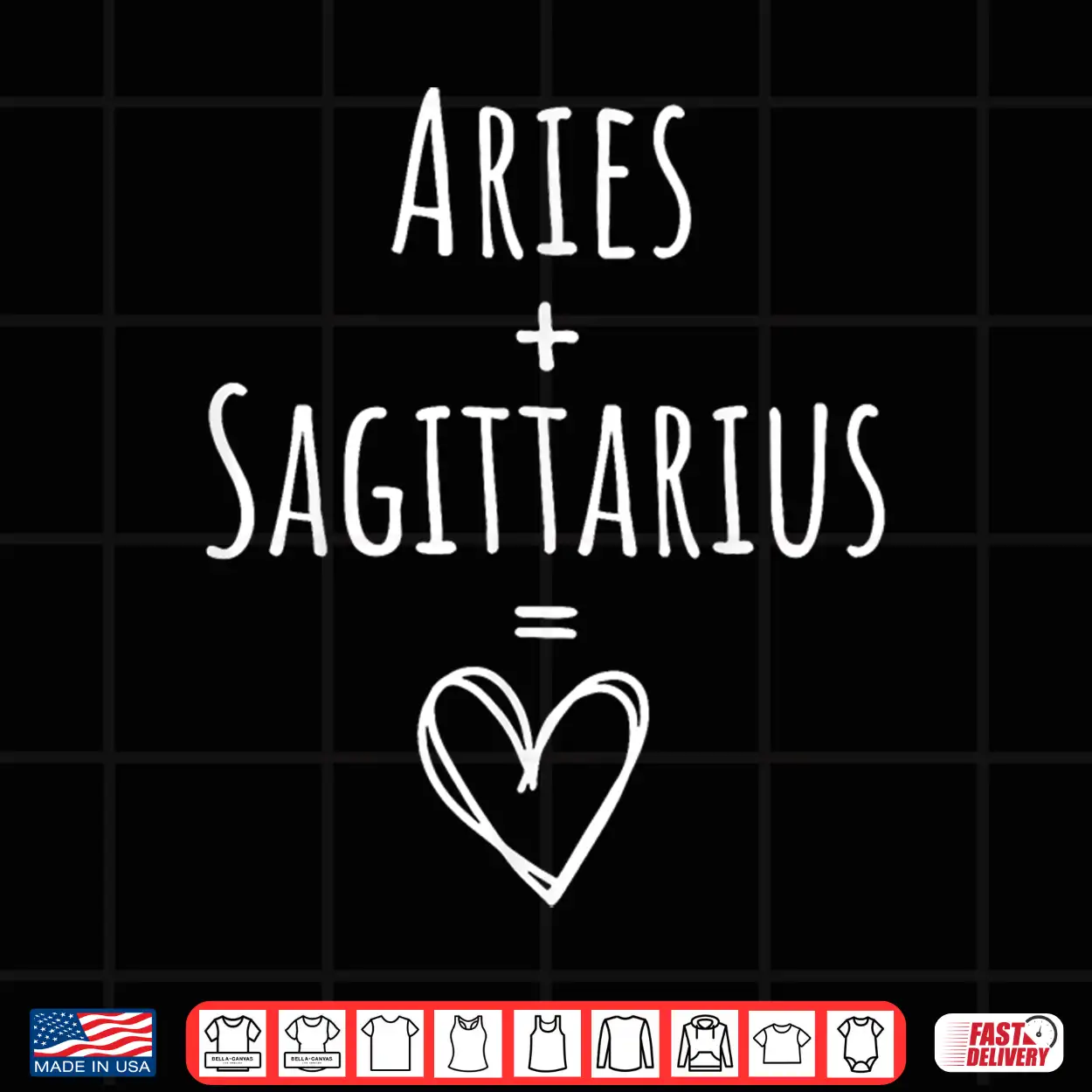 Aries And Sagittarius Couple Matching Zodiac Sign Shirt Aries And Sagittarius Couple Matching Zodiac Sign Shirt