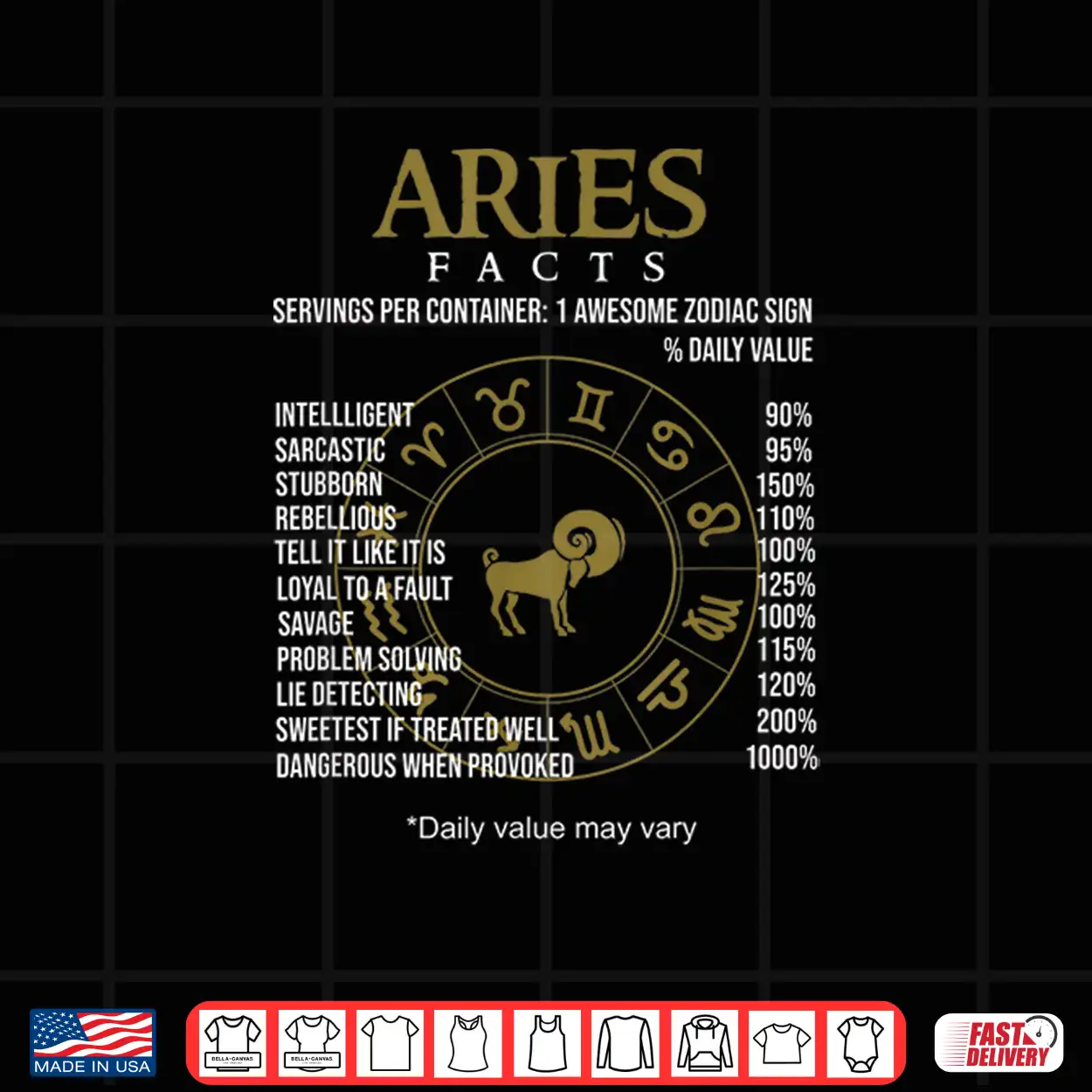 Astrological Zodiac Sign Aries Shirt Astrological Zodiac Sign Aries Shirt